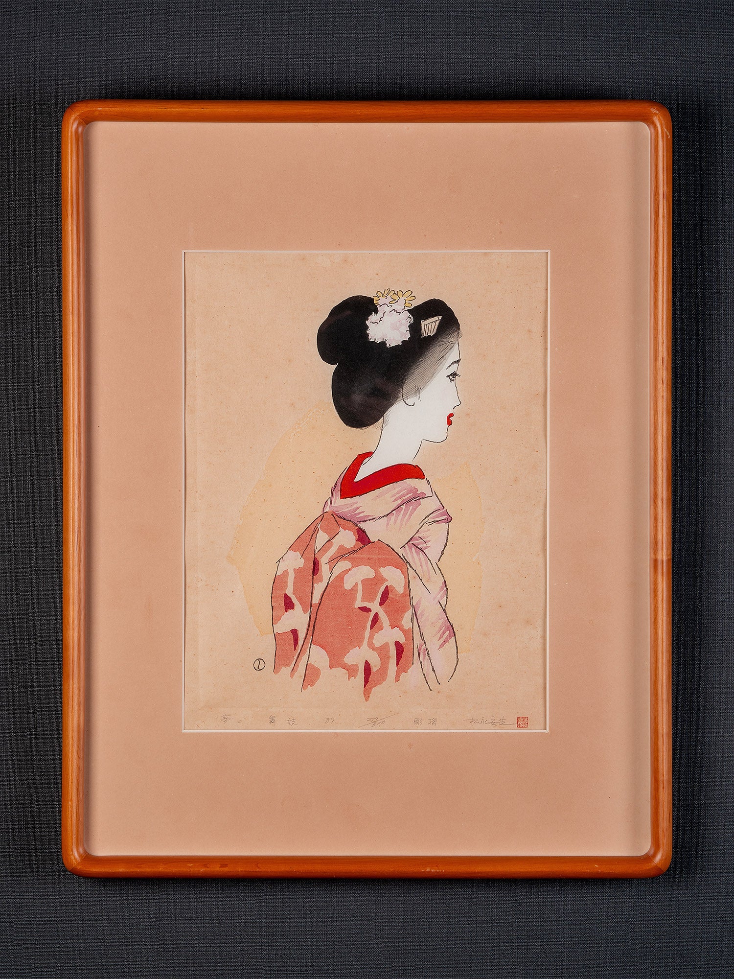木版画 竹久夢二 「舞妓」JAC-NA-601-LGP-06 – kurokigoishiten