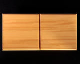 日向榧製 駒台 卓上2.5寸盤用 飾り彫 1対 KMD-HK-306-01