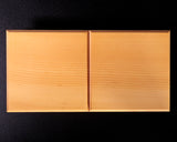 日向榧製 駒台 卓上2.5寸盤用 飾り彫 1対 KMD-HK-306-02