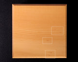 日向榧製 駒台 卓上2.5寸盤用 飾り彫 1対 KMD-HK-306-02
