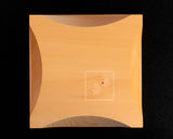 日向榧製 駒台 卓上2.5寸盤用 飾り彫 1対 KMD-HK-306-05