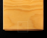 日向榧製 駒台 卓上2寸盤用 飾り彫 1対 KMD-HKTH-211-03