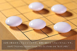 Go 3-Piece Set / Board craftsman Mr. Miwa made Shin-kaya (Spruce wood) table Go board Size 30 + Clamshell Go Stones Blue Label size 40 + Go Bowls GS-SK30-BL40
