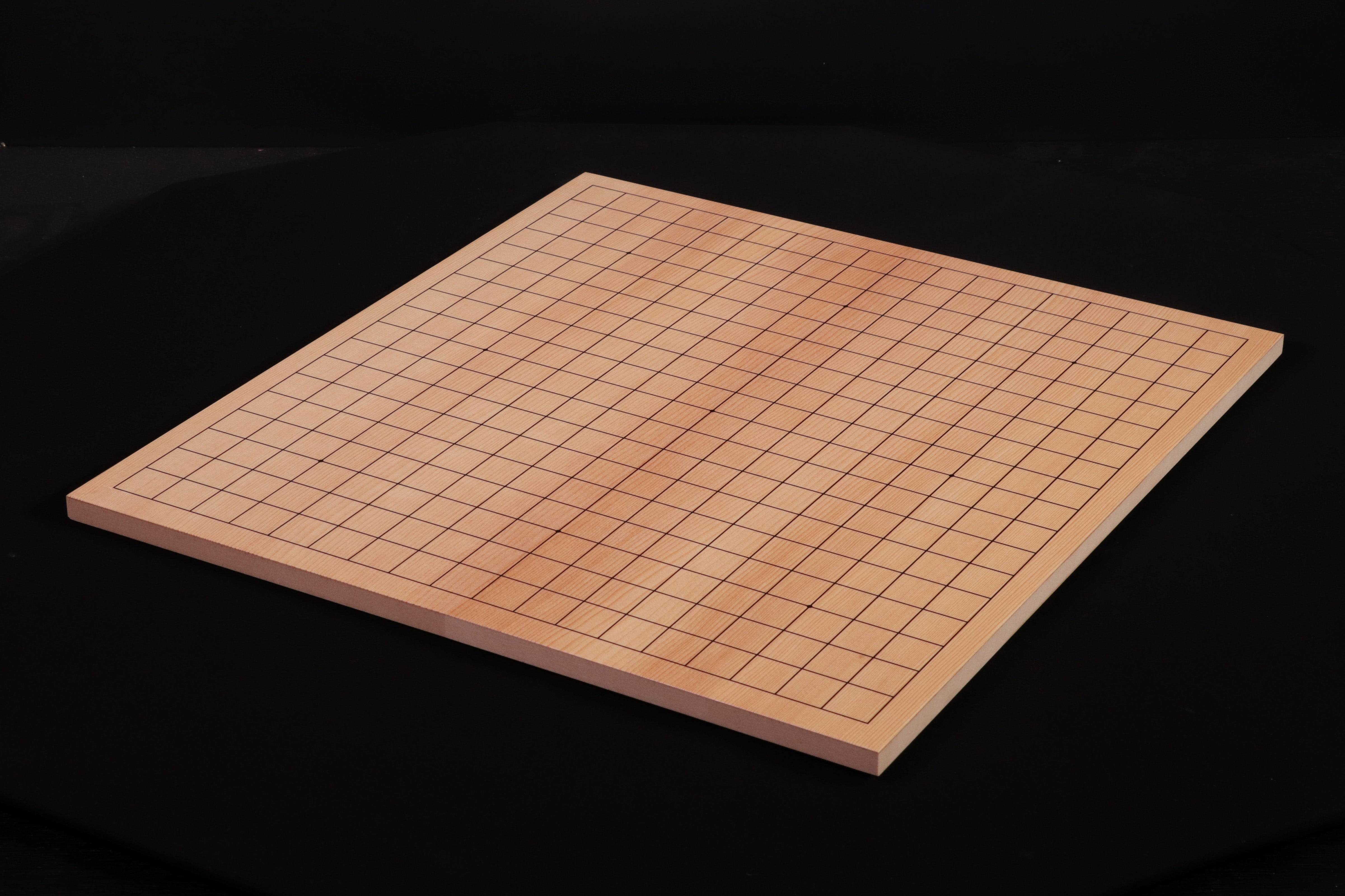 日本産本榧？ 脚付碁盤 木裏盤 4.5寸と碁石のセット - 囲碁