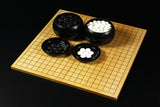 Go Beginner's Pack - Glass Go Stones + Urea Resin Go Bowls + Go Board, 3-Piece Go Set GLG