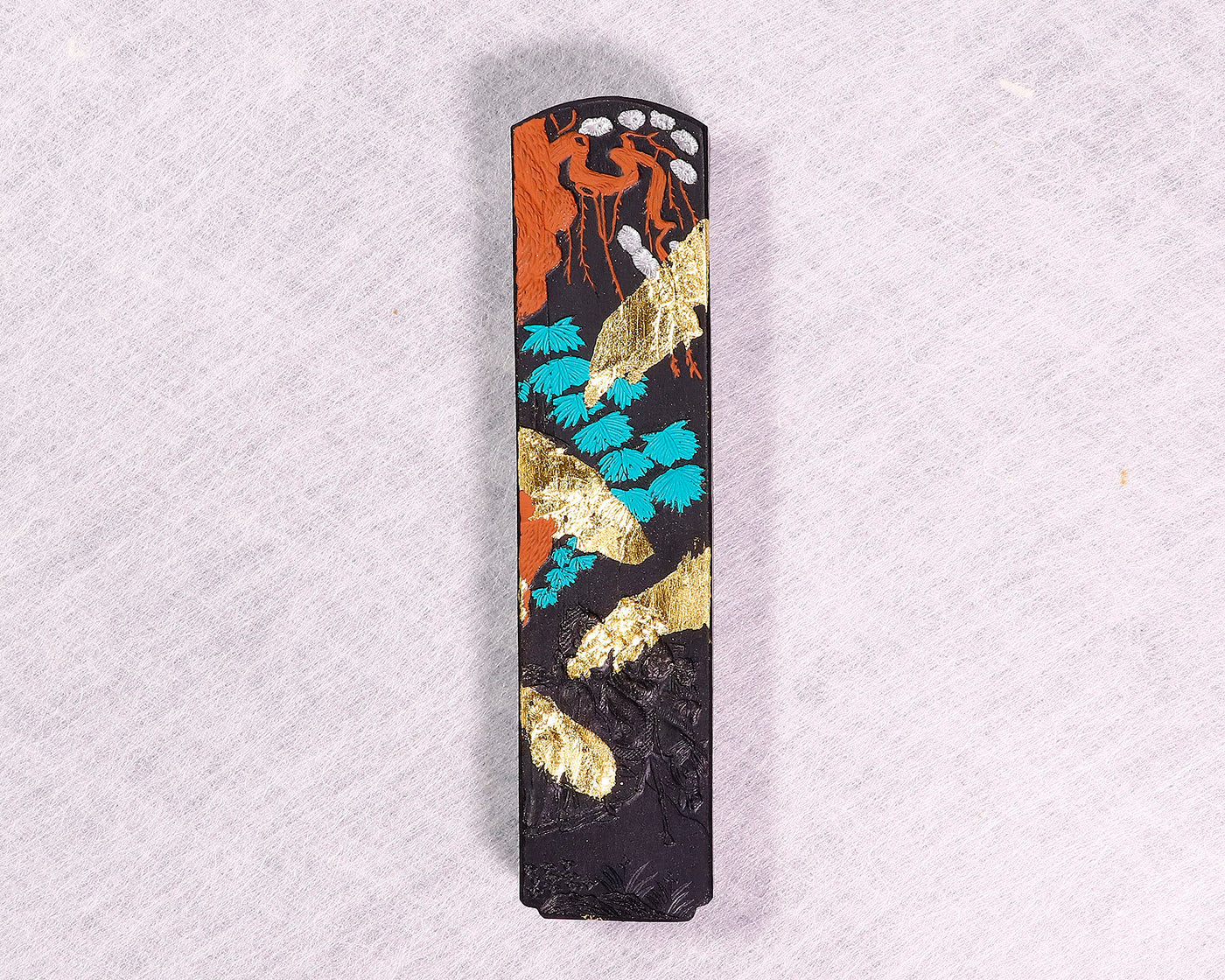 鈴鹿墨 菜種油煙墨 鶯語吟修竹10丁型 (箱有) – kurokigoishiten