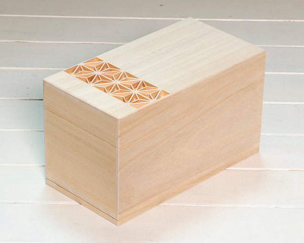 大湊文吉商店・黒木碁石店コラボ商品 組子碁石箱 CL-509-02