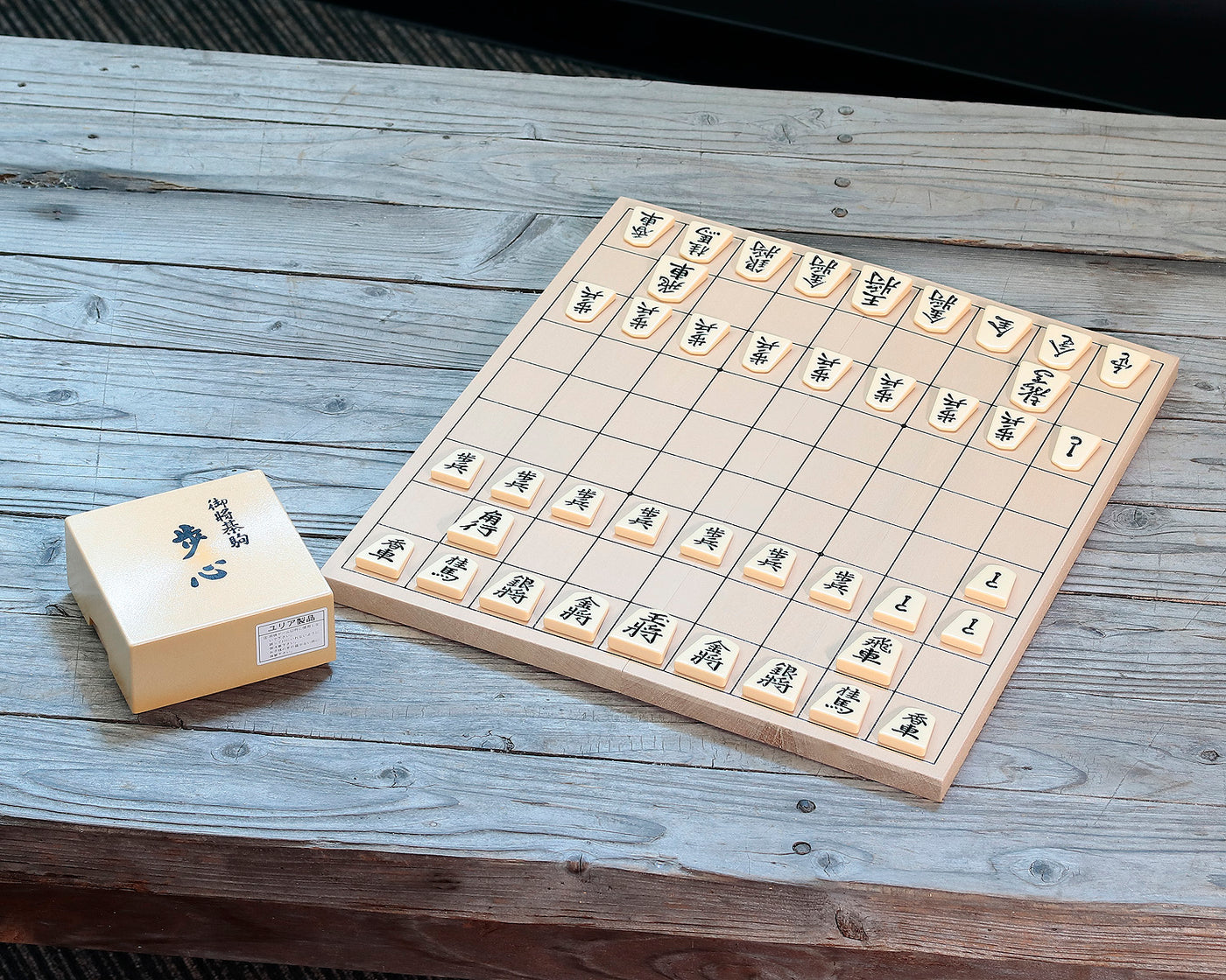 プラスチック駒+折将棋盤+駒袋 将棋3点セット 412-SS-05