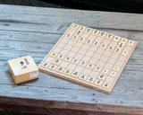 Plastic made Shogi Pieces + Folding Shogi board + Shogi pieces bag 3-Piece Shogi Set  412-SS-05