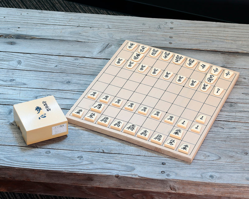 Plastic made Shogi Pieces + Folding Shogi board + Shogi pieces bag 3-Piece Shogi Set  412-SS-05