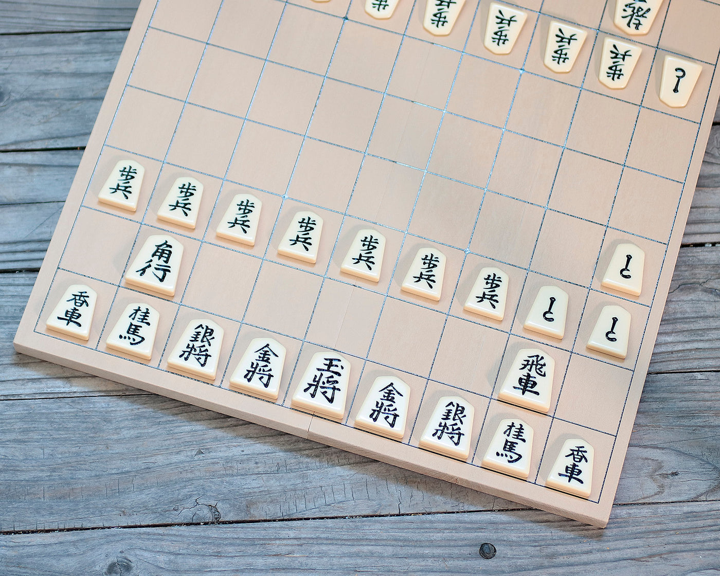 プラスチック駒+折将棋盤+駒袋 将棋3点セット 412-SS-05
