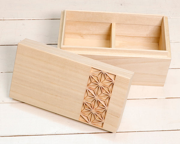 大湊文吉商店・黒木碁石店コラボ商品 組子碁石箱 CL-509-02