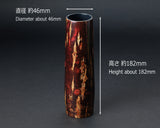 Wild mountain cherry bark crafts shop "Yatsu-yanagi" made Single flower vase (Doumori) 402-YGK-24