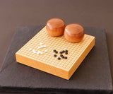 Hyuga Kaya Go board for 8mm diameter Go stones 3piece Go set 406-8M-03