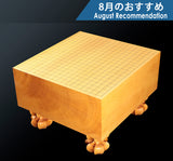 中国産本榧 脚付碁盤 柾目 6.1寸 No.71134 ＊訳有品 508-RC-05