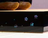 『2025 Christmas SALE』511-CSM-L03 Table Go Board with “Cherry Blossom Design and Raden (Mother-of-Pearl) Inlay” by Urushi Artist Mutsumi Oitate