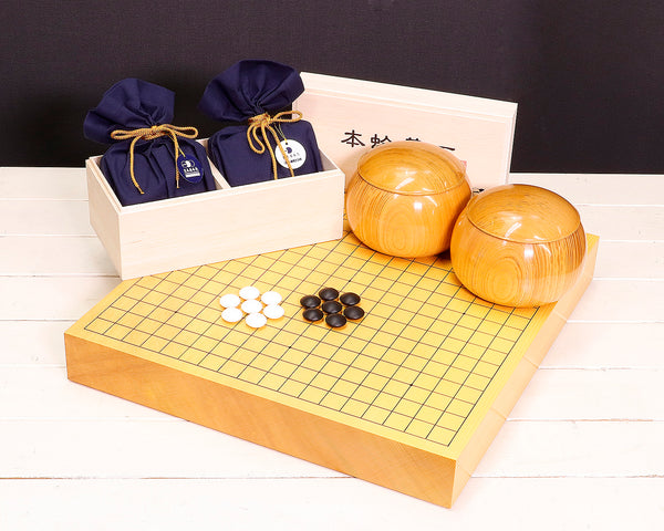 碁盤、碁石、碁笥３点セット 囲碁3点セット PY-01 : 黒木碁石店 - 通販 - Yahoo!ショッピング