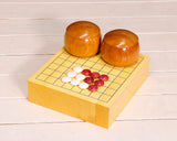 『January 5th "Igo Day" Celebration SALE』 512-NY9R-01 New Year Red & White Colored Go Stones 9-ro Board Set