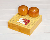 『January 5th "Igo Day" Celebration SALE』 512-NY9R-02 New Year Red & White Colored Go Stones 9-ro Board Set