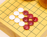 『January 5th "Igo Day" Celebration SALE』 512-NY9R-02 New Year Red & White Colored Go Stones 9-ro Board Set