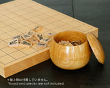 『January 5th "Igo Day" Celebration SALE Part2』512-SKB-03 Wood craftsman "Kai-shi (懐志)" made Bell-shaped Shogi Piece Box
