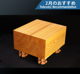 Hyuga Kaya Shogi Board with Legs Masame 6.1-Sun (about 185 mm thick) *off-spec No.81014  602-RC-11