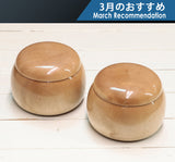 伝統工芸士 西川嵩氏製作 楓 碁笥 特大 ~38号碁石用 GKKD-NS38-404-01   603-RC-07