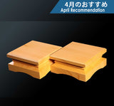 Shogi Pieces stand for 2-sun (6cm-thick) Table Shogi Board , Hyuga Kaya made Decorative carving KMD-HKTH-110-07 604-RC-15