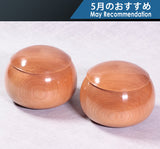 Wood craftsman "Kai-shi (懐志)" made "Kaba / Birch" Go bowls  605-RC-09