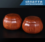 懐志作 「花林（かりん）」十二角 碁笥 606-RC-08