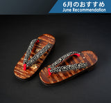 Wild mountain cherry bark crafts shop "Yatsu-yanagi" made "Geta" (wooden clogs) for women 402-YGK-34  606-RC-17