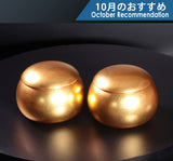 『金箔（24ｋ/1号箔）仕上碁笥』 特大 ~36号碁石用 610-RC-08