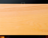 八街碁盤店 盤師 三浦勝巳製作 日本産本榧脚付碁盤 木表 5.1寸 ＊歯車盛り仕上げ No.70001