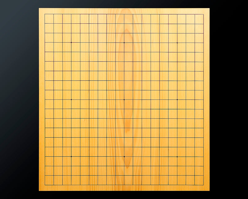 601-YCB-03 八街碁盤店 盤師 三浦勝巳製作 日本産本榧脚付碁盤 木裏