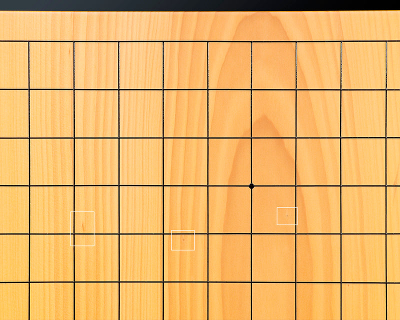 木製 碁盤 板 伝統的なデザイン 本榧足付碁盤 6寸3分（天柾） ga60029 | 前川榧碁盤店