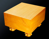 China grown Hon Kaya Masame Go board with legs 7.0-sun / 21.4 cm thick *Off-spec No.71136
