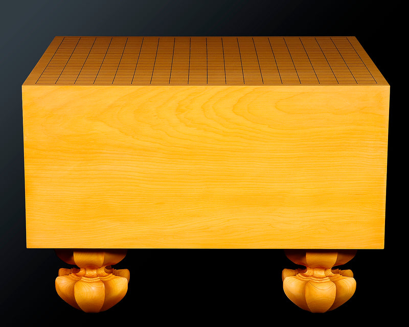 China grown Hon Kaya Masame Go board with legs 7.0-sun / 21.4 cm thick *Off-spec No.71136