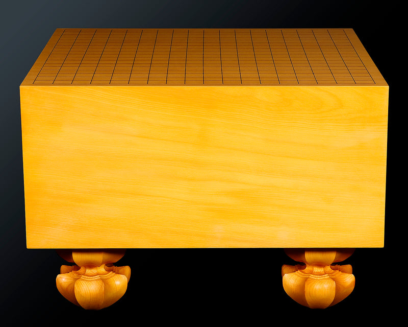 China grown Hon Kaya Masame Go board with legs 7.0-sun / 21.4 cm thick *Off-spec No.71136