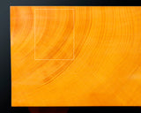 China grown Hon Kaya Masame Go board with legs 7.0-sun / 21.4 cm thick *Off-spec No.71136