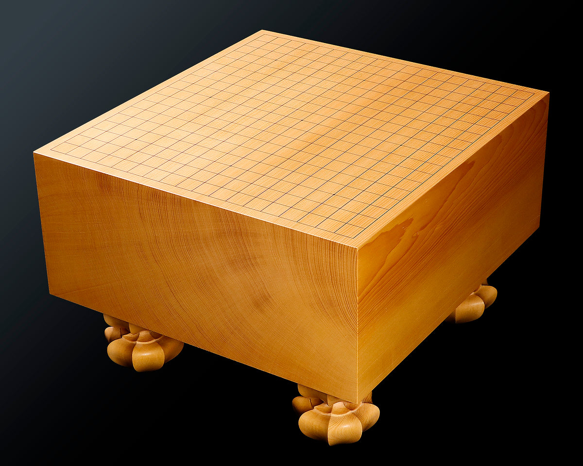 囲碁３点セット 囲碁セット 新桂3寸足付碁盤セット(ガラス碁石新生梅・プラ銘木大