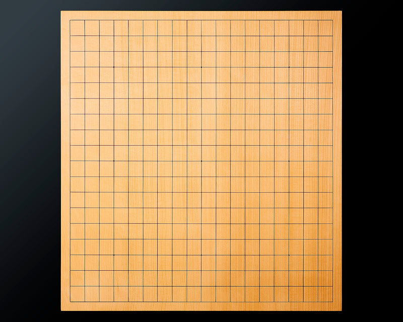 Contemporary Master Go board Craftsman Mr.Kumasu made China grown Hon Kaya Masame Go board with legs 6.2-sun / 19.0 cm thick *Off-spec No.71137