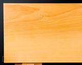 Contemporary Master Go board Craftsman Mr.Kumasu made China grown Hon Kaya Masame Go board with legs 6.2-sun / 19.0 cm thick *Off-spec No.71137
