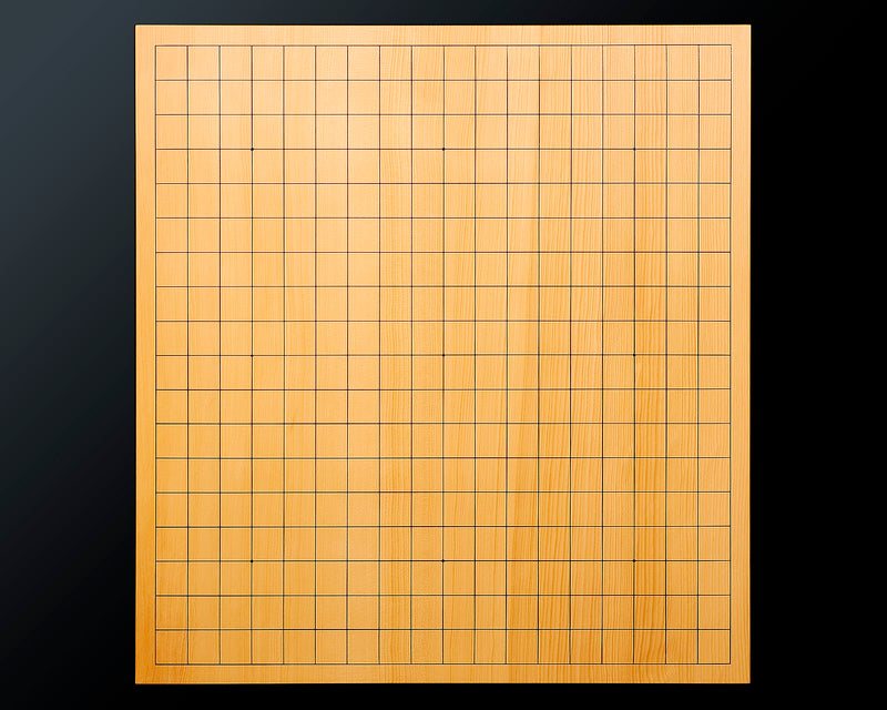 Contemporary Master Go board Craftsman Mr.Kumasu made China grown Hon Kaya Masame Go board with legs 6.4-sun / 19.4 cm thick No.71138