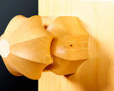 Contemporary Master Go board Craftsman Mr.Kumasu made China grown Hon Kaya Masame Go board with legs 6.4-sun / 19.4 cm thick No.71138