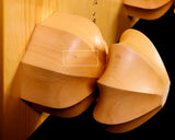 Contemporary Master Go board Craftsman Mr.Kumasu made China grown Hon Kaya Masame Go board with legs 6.4-sun / 19.4 cm thick No.71138