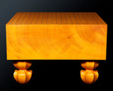 China grown Hon Kaya Masame Go board with legs 6.8-sun / 15.2 cm thick No.71139F