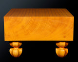 China grown Hon Kaya Masame Go board with legs 6.8-sun / 15.2 cm thick No.71139F
