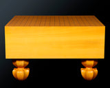 China grown Hon Kaya Masame Go board with legs 6.8-sun / 15.2 cm thick No.71139F