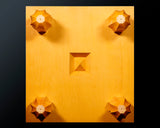 China grown Hon Kaya Masame Go board with legs 6.8-sun / 15.2 cm thick No.71139F