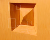 China grown Hon Kaya Masame Go board with legs 6.8-sun / 15.2 cm thick No.71139F